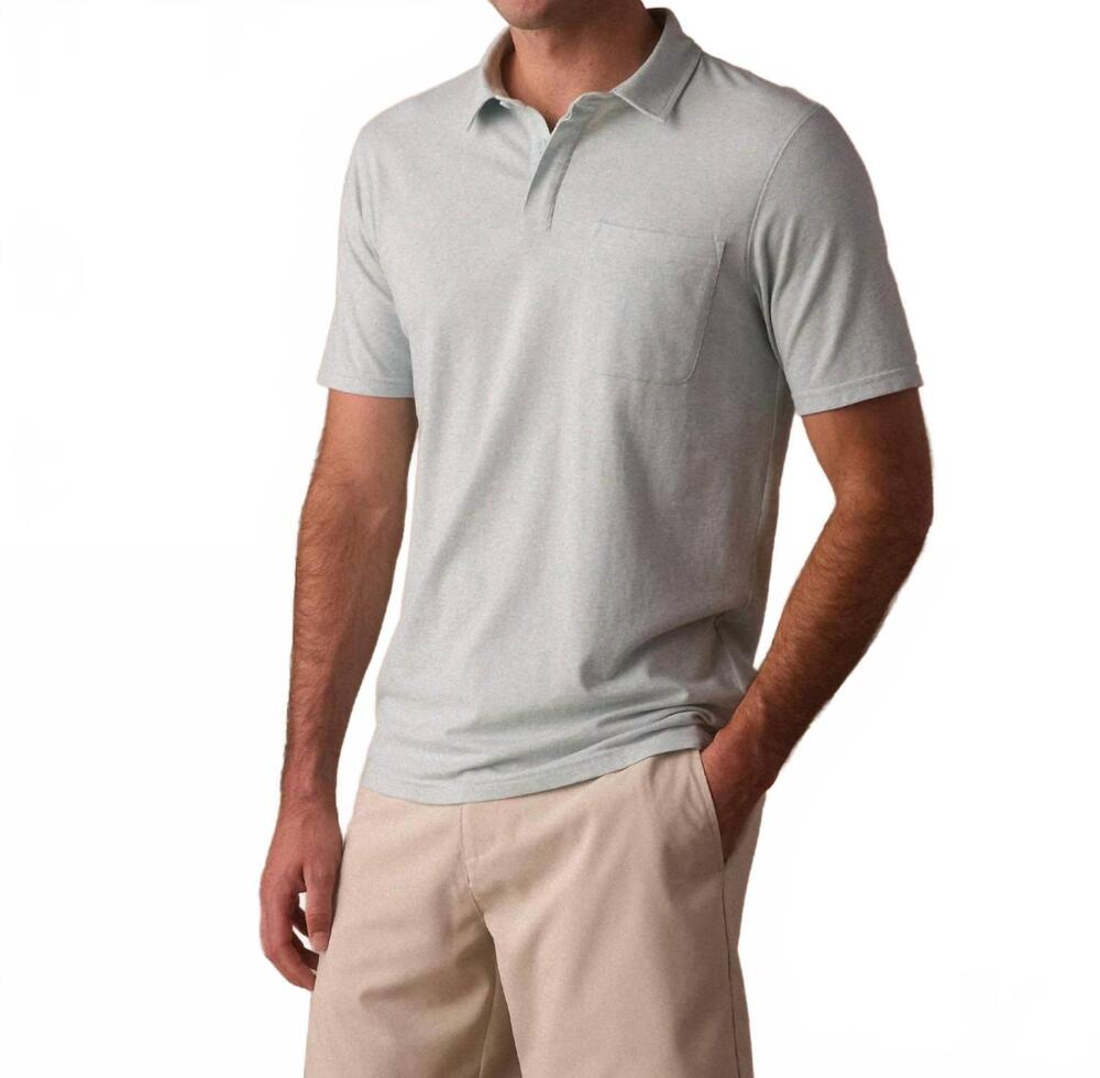 NEW THE NORMAL BRAND active puremeso everyday polo in mint